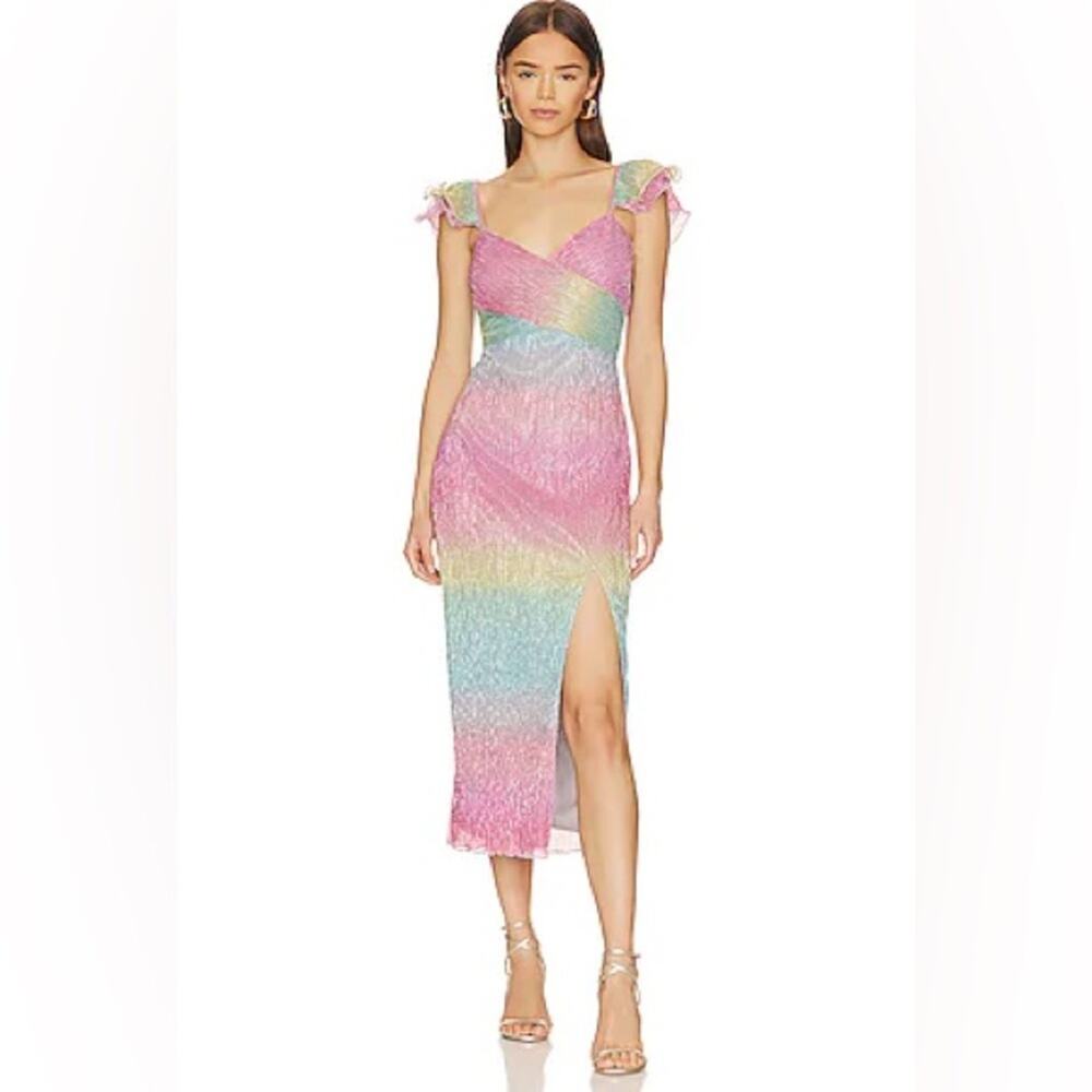REVOLVE! Saylor Myrah Dress in Rainbow Size Large